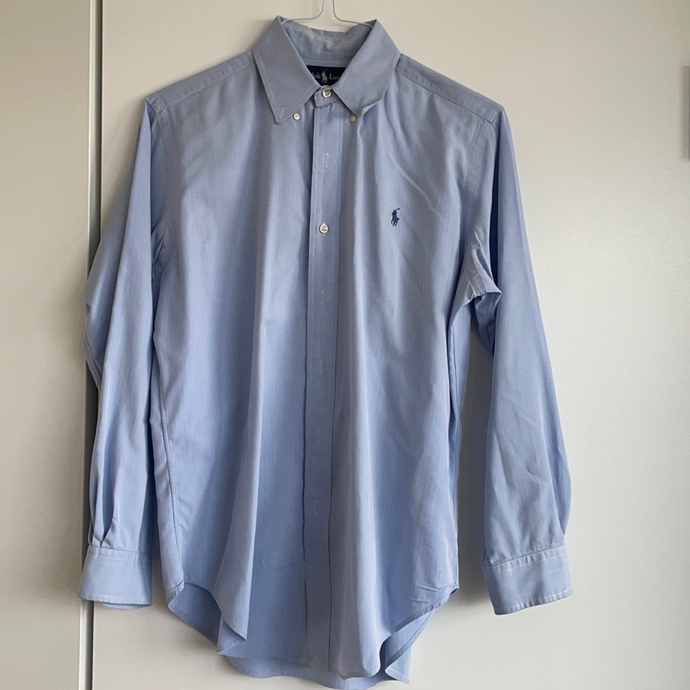 Basic blue dress shirt